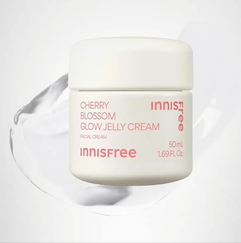 InnIsFree Cherry Blossom Glow Jelly Facial Cream Brighten + Glow 50ml Korean